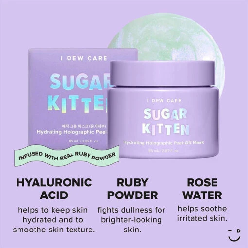 Sugar Kitten Hydrating Holographic Peel-Off Mask - Image 9