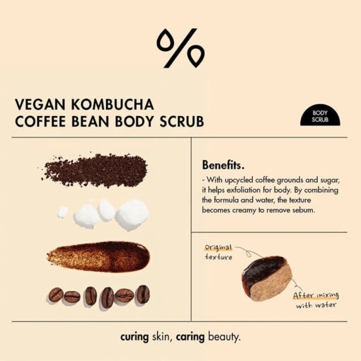 Vegan Kombucha Coffee Bean Body Scrub - Image 10
