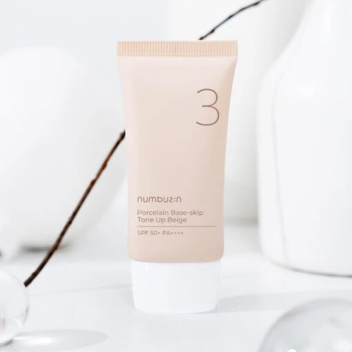 No.3 Porcelain Base-skip Tone Up Beige SPF50+ - Image 2