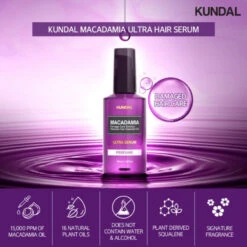 Macadamia Ultra Hair Serum -Cosrx Shop KUNDAL Macadamia Ultra Hair Serum White Musk 100 ml 3 700x700 1