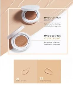 Magic Cushion Moist Up #23 Natural Beige -Cosrx Shop MagicCushionMoistUp 21LightBeige3 b5c50cf1 579c 44b0 8578 ab27972e336e