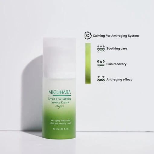 Green Tea Calming Essence Cream Origin - Image 4