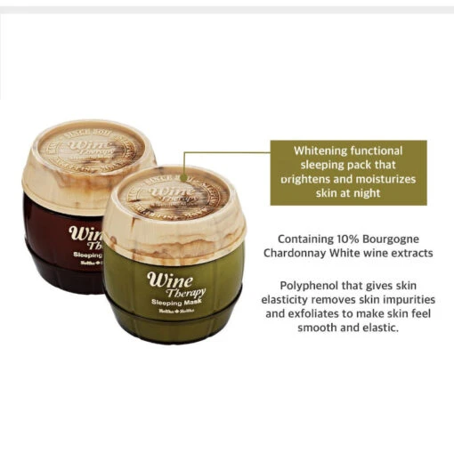 Holika Holika Wine Therapy Sleeping Mask #White Wine - Image 6