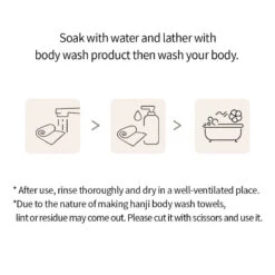 Hanji Body Wash Towel 9 Hanji Body Wash Towel -Cosrx Shop hbw t en 06