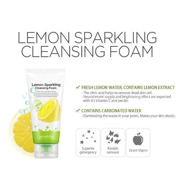 Lemon Sparkling Cleansing Foam 4 Lemon Sparkling Cleansing Foam - Image 4