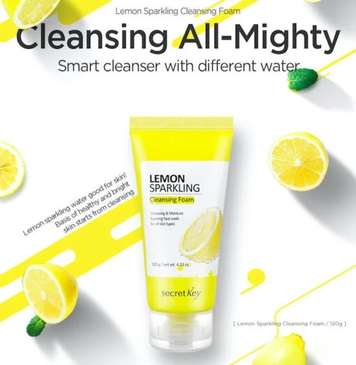 Lemon Sparkling Cleansing Foam - Image 5