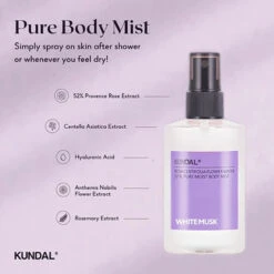 Rosa Centifolia Flower Water Pure Moist Body Mist -Cosrx Shop kundal pure body mist white musk 2 jpg d06a8564 36fe 456c 8693 bc39ebaacceb