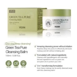 Green Tea Pure Cleansing Balm 9 Green Tea Pure Cleansing Balm -Cosrx Shop yadahgreenteapurecleansingbalm5